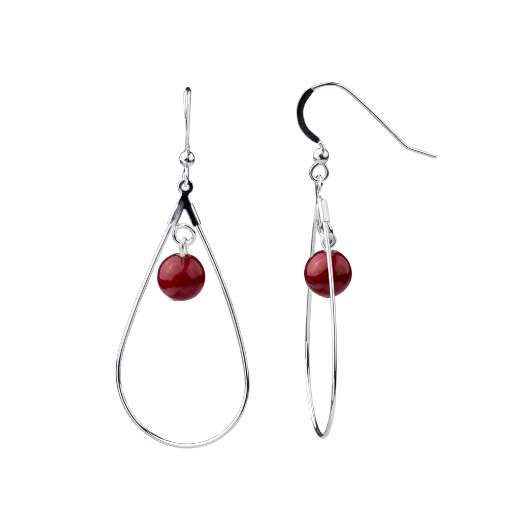 Earring | Teardrop | Bordeaux Jade